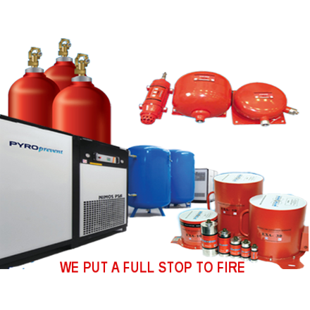 pyrogen aerosol inert gas fire suppression hypoxic prevention firepro statx